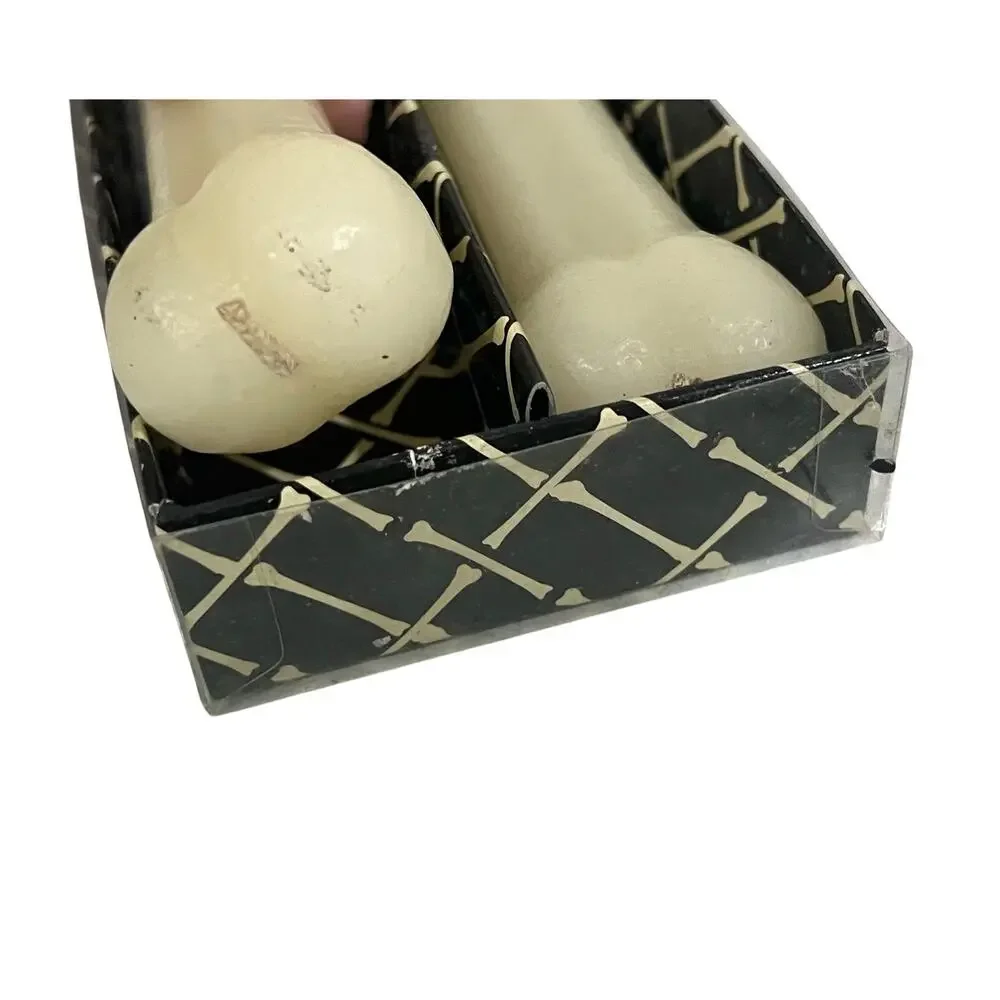 Bone Chilling Skeleton Halloween Taper Candles Two’s Company Novelty Spooky
